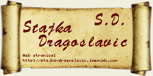 Stajka Dragoslavić vizit kartica